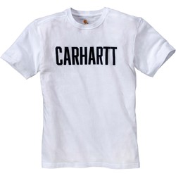 Textil T-Shirt mangas curtas Carhartt T-shirt  Block blanc