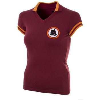 Textil Mulher T-shirts e Pólos Copa Football Maillot rétro femme Copa AS Roma 1978/79 Vermelho