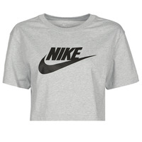 Textil Mulher T-Shirt mangas curtas Nike berkeley NSTEE ESSNTL CRP ICN FTR Cinza / Preto
