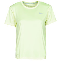 Textil Mulher T-Shirt mangas curtas Nike berkeley MILER TOP SS Verde / Cinza