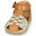Sapatos Rapariga Sandálias Novidades da coleção RINE Camel / Ouro