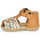 Sapatos Rapariga Sandálias Novidades da coleção RINE Camel / Ouro
