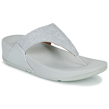 Sapatos Mulher Chinelos FitFlop LULU SHIMMER TOE POST Prata