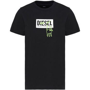 Textil Mulher T-Shirt mangas curtas Diesel A00255 0HERA Preto