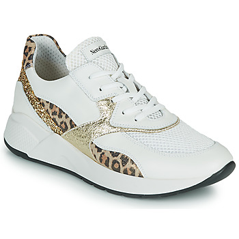 Sapatos Mulher Sapatilhas NeroGiardini FIDEL Branco / Leopardo