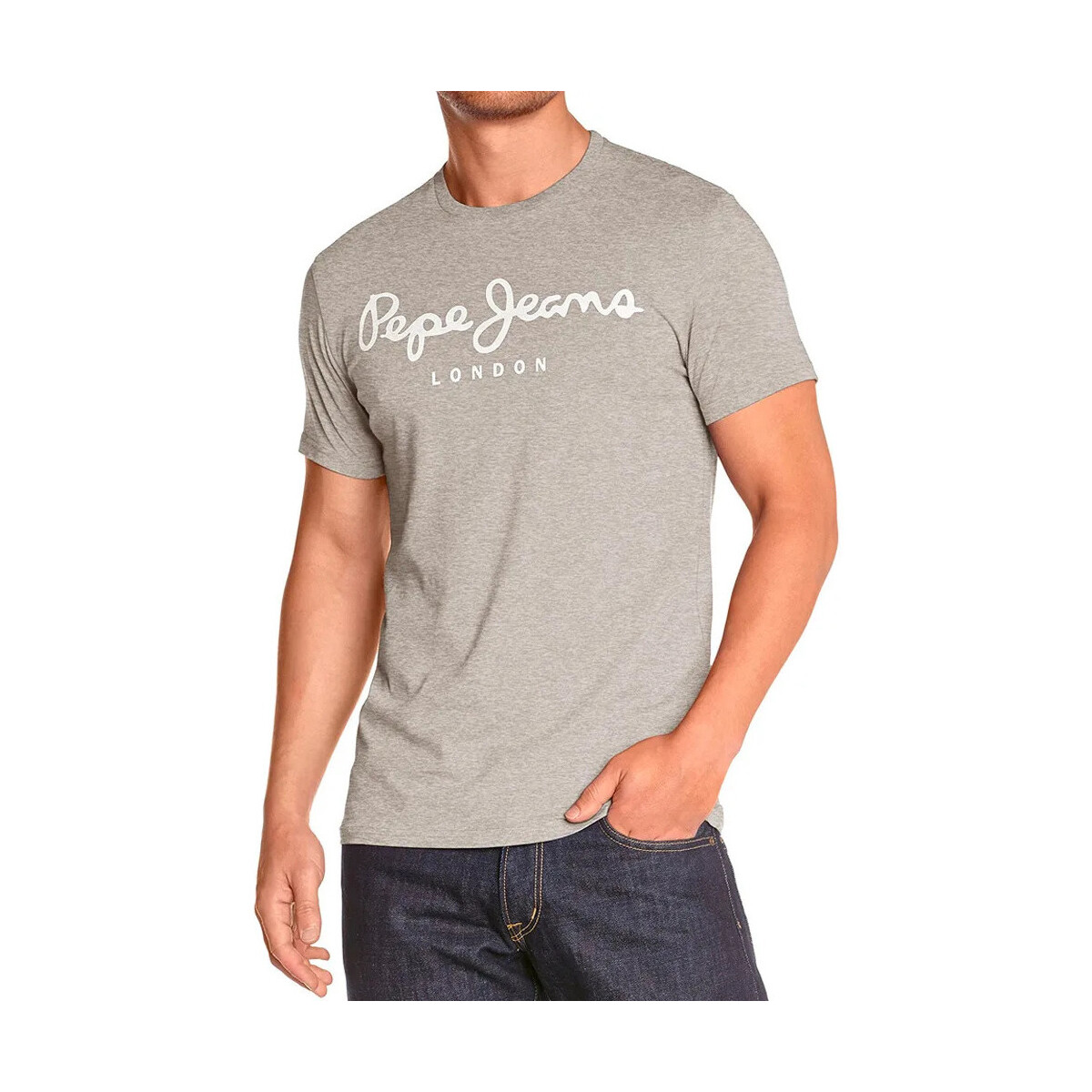 Textil Homem T-shirts e Pólos Pepe jeans  Cinza