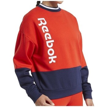 Textil Mulher Sweats Reebok Sport TE Linear Logo Crew Vermelho, Azul marinho