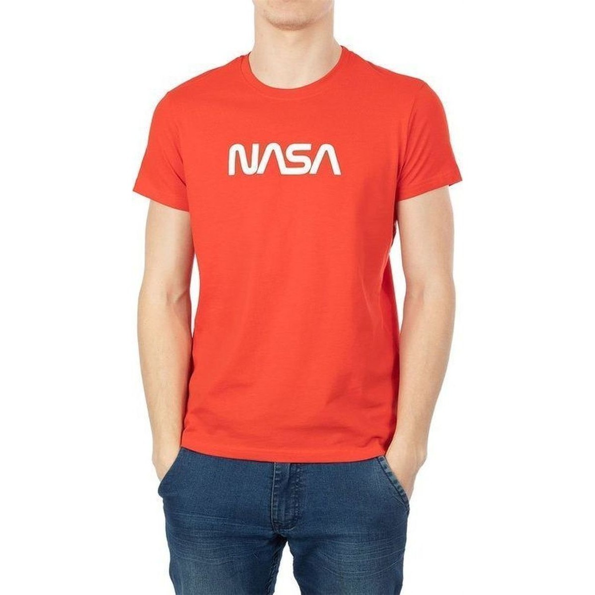 Textil Homem T-shirts e Pólos Nasa BIG WORM O NECK Vermelho