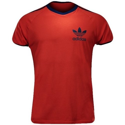 Textil Homem T-Shirt mangas curtas adidas Originals Sport Ess Tee Vermelho
