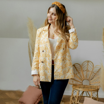 Textil Mulher Casacos/Blazers Céleste ALIZE Amarelo / Branco