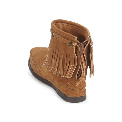 Minnetonka HI TOP BACK ZIP BOOT Toupeira
