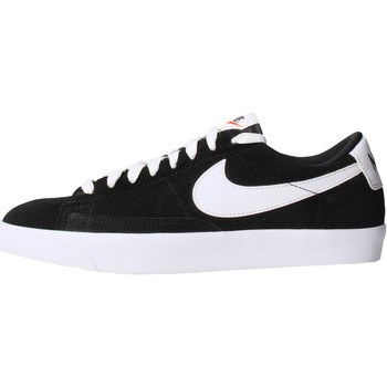 Sapatos Homem Sapatilhas Nike - Blazer low prm nero/bco 538402-004 Preto