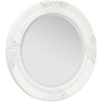 Casa Espelhos VidaXL espelho de parede Φ 50 cm Branco
