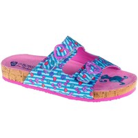 Sapatos Rapariga Chinelos Skechers Granola Azul, Cor-de-rosa
