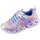 Sapatos Criança Sapatilhas Skechers Heart Lights Rainbow Lux Azul, Cor-de-rosa, Prateado