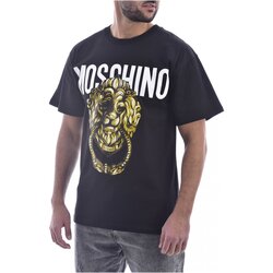 Textil Homem T-Shirt mangas curtas Moschino ZA0716 Preto