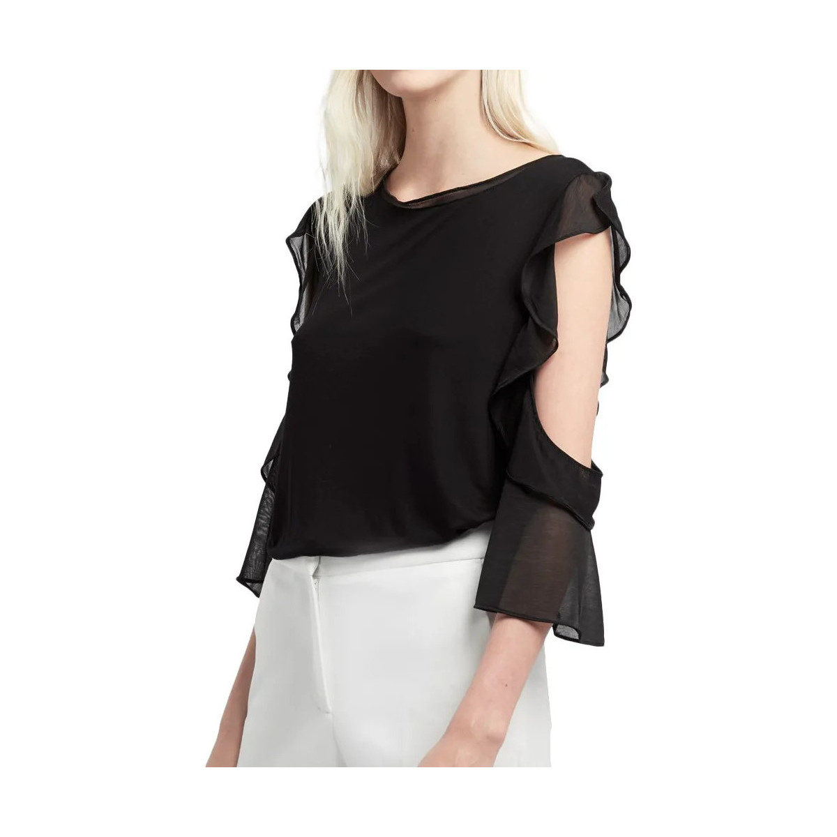 Textil Mulher Tops / Blusas French Connection  Preto