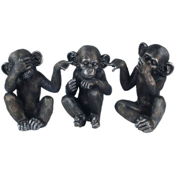 Casa Estatuetas Signes Grimalt Macaco Figura 3 Unidades Preto