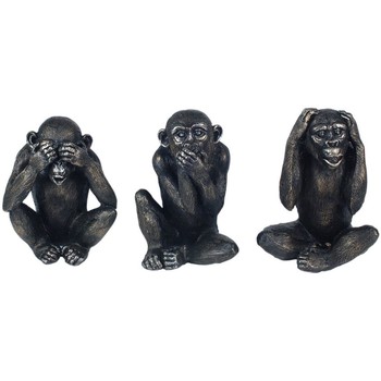 Casa Estatuetas Signes Grimalt Macaco Figura 3 Unidades Preto