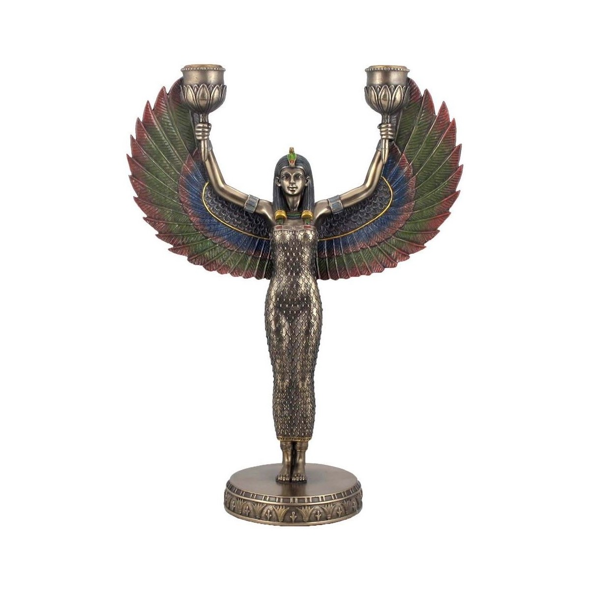 Casa Estatuetas Signes Grimalt Castiçal Da Deusa Egípcia Ouro