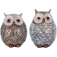 Casa Estatuetas Signes Grimalt Owls 2 Different S Set 2U Multicolor