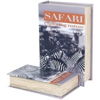 Casa Cestos e Caixas decorativas  Signes Grimalt Caixas De Livros 2U Do Safari Zebra Multicolor