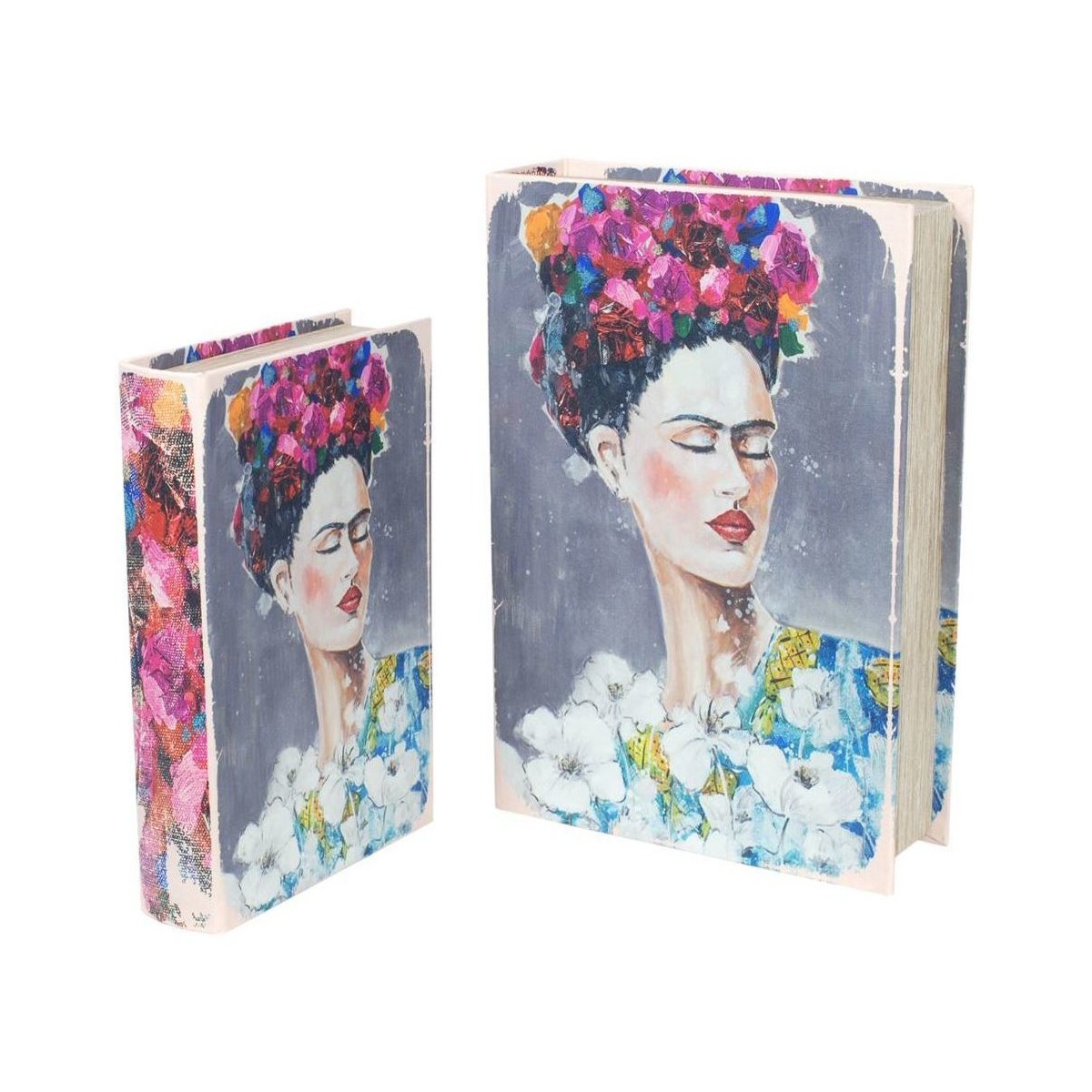 Casa myspartoo - get inspired  Signes Grimalt Caixas De Livros Frida Set 2U Multicolor
