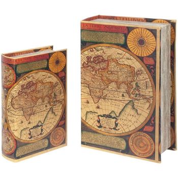 Casa Cestos e Caixas decorativas  Signes Grimalt World Book Boxes Set 2U Multicolor