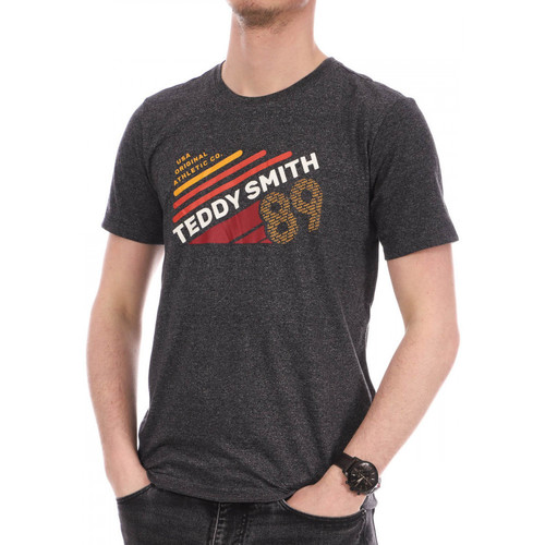 Textil Homem T-shirts e Pólos Teddy Smith  Cinza