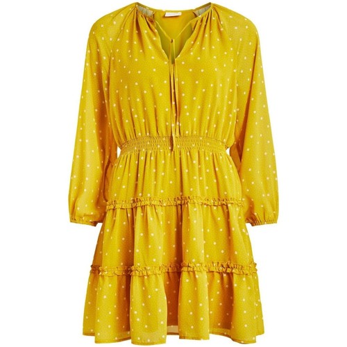 Textil Mulher Vestidos Vila  Amarelo