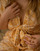 Textil Mulher Macacões/ Jardineiras Céleste AZALEE Amarelo / Branco