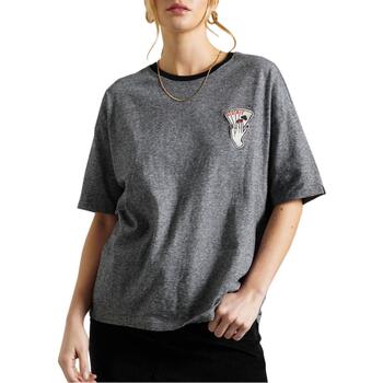 Textil Mulher T-shirts molo e Pólos Superdry  Cinza