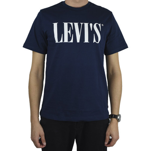 Textil Homem T-Shirt mangas curtas Levi's Relaxed Graphic Tee Azul