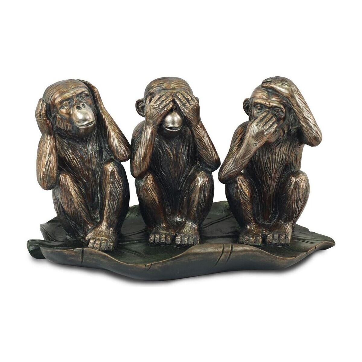 Casa Estatuetas Signes Grimalt Figura 3 Macacos Ouro