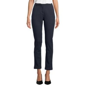 Textil Mulher Chinos Sols GUSTAVE WOMENN-PANTALONES CHINOS MUJER CON CINTURA ELÁSTICA Preto