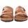 Sapatos Homem Multi-desportos Interbios Sandália masculina INTER BIOS 9553 em couro 90614 Castanho