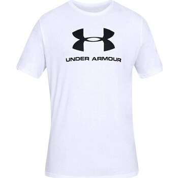 Textil Homem T-Shirt mangas curtas Under Boys ARMOUR Sportstyle Logo Tee Branco