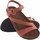 Sapatos Mulher Multi-desportos Interbios Lady sandália INTER BIOS 7219 azulejo Vermelho