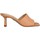 Sapatos Mulher Chinelos Lola Cruz 124 Cuir Femme Orange Pale Laranja