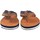 Sapatos Homem Multi-desportos Bitesta de couro sandália  21s 0902b Castanho