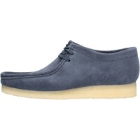 Sapatos Homem Sapatilhas Clarks - Sneaker blu WALLABEE Azul