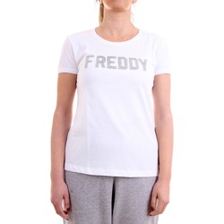 Textil Mulher T-Shirt mangas curtas Freddy S1WCLT1 Branco