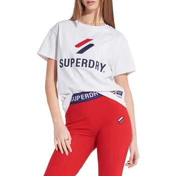 Textil Mulher T-shirts e Pólos Superdry  Blanco