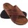 Sapatos Homem Multi-desportos Interbios Sandália masculina INTER BIOS 9509 em couro 90606 Castanho
