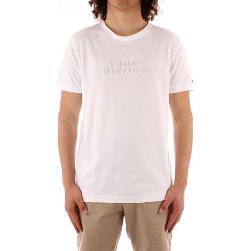 Textil Homem T-Shirt mangas curtas Tommy Hilfiger MW0MW17671 Branco