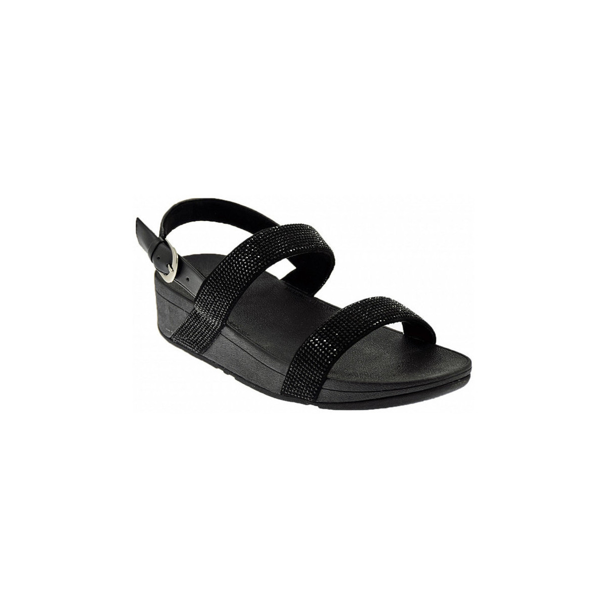Sapatos Mulher Sapatilhas FitFlop FitFlop LOTTIE SHIMMER CRYSTAL SANDAL Preto