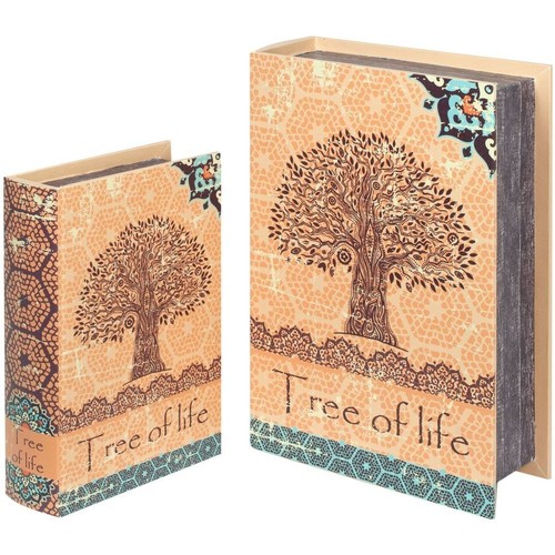 Casa Lauren Ralph Lauren  Signes Grimalt 2U Tree Life Book Boxes Laranja