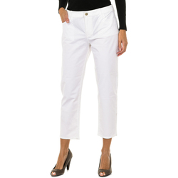 Textil Mulher Calças Armani jeans Pantalones largos Branco