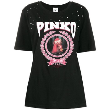 Textil Mulher T-Shirt mangas curtas Pinko 1N12L2 Y68F Z99 Preto