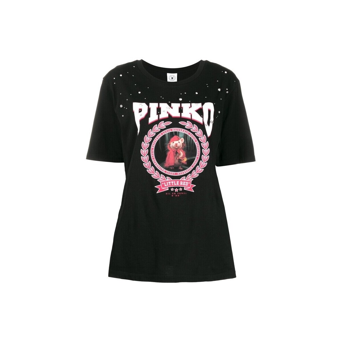 Textil Mulher T-shirts e Pólos Pinko 1N12L2 Y68F Z99 Preto